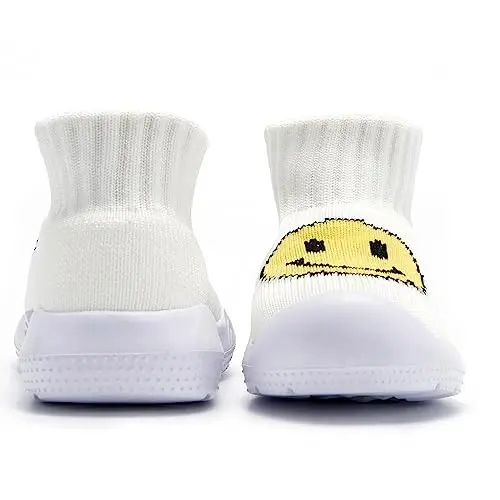 MORENDL Toddler Sock Shoes Baby Walking Shoes Infant Slippers Boys & Girls Non-Slip Sneakers - 4