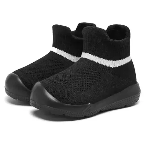 MORENDL Toddler Sock Shoes Baby Walking Shoes Infant Slippers Boys & Girls Non-Slip Sneakers - 1