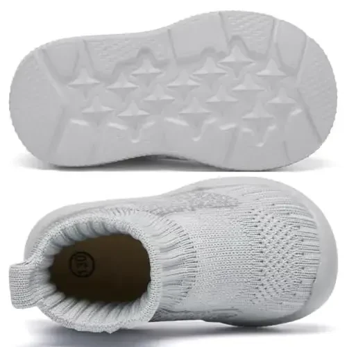 MORENDL Toddler Sock Shoes Baby Walking Shoes Infant Slippers Boys & Girls Non-Slip Sneakers - 4