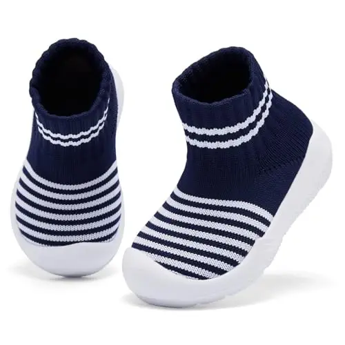 MORENDL Toddler Sock Shoes Baby Walking Shoes Infant Slippers Boys & Girls Non-Slip Sneakers - 1
