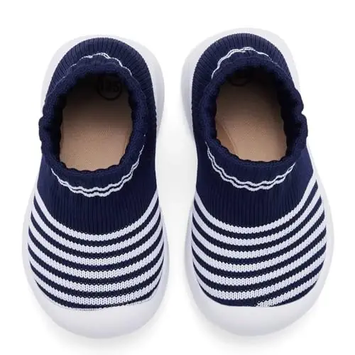 MORENDL Toddler Sock Shoes Baby Walking Shoes Infant Slippers Boys & Girls Non-Slip Sneakers - 5