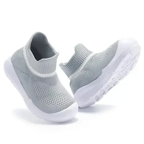MORENDL Toddler Sock Shoes Baby Walking Shoes Infant Slippers Boys & Girls Non-Slip Sneakers - 4
