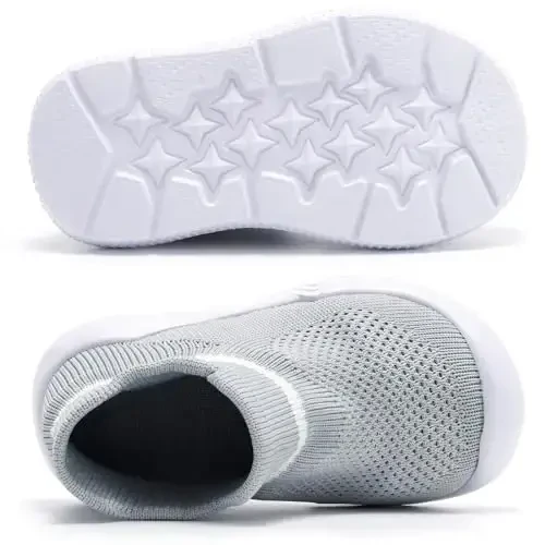 MORENDL Toddler Sock Shoes Baby Walking Shoes Infant Slippers Boys & Girls Non-Slip Sneakers - 6