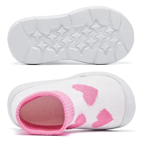 MORENDL Toddler Sock Shoes Baby Walking Shoes Infant Slippers Boys & Girls Non-Slip Sneakers - 4