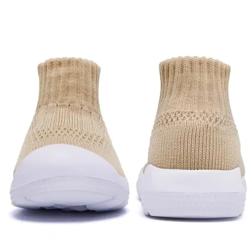 MORENDL Toddler Sock Shoes Baby Walking Shoes Infant Slippers Boys & Girls Non-Slip Sneakers - 4