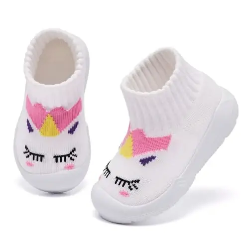 MORENDL Toddler Sock Shoes Baby Walking Shoes Infant Slippers Boys & Girls Non-Slip Sneakers - 2