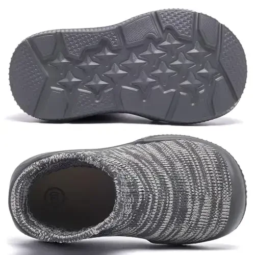 MORENDL Toddler Sock Shoes Baby Walking Shoes Infant Slippers Boys & Girls Non-Slip Sneakers - 5