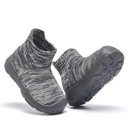 MORENDL Toddler Sock Shoes Baby Walking Shoes Infant Slippers Boys & Girls Non-Slip Sneakers - 6