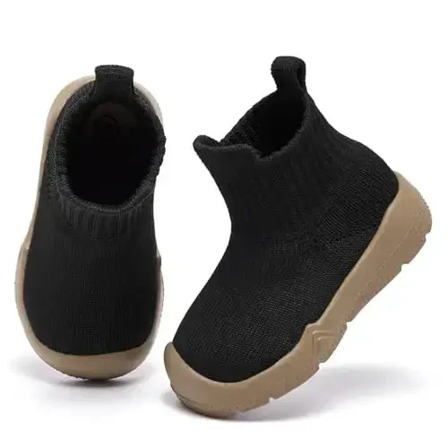 MORENDL Toddler Sock Shoes Baby Walking Shoes Infant Slippers Boys & Girls Non-Slip Sneakers - 4