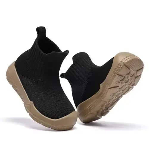 MORENDL Toddler Sock Shoes Baby Walking Shoes Infant Slippers Boys & Girls Non-Slip Sneakers - 6