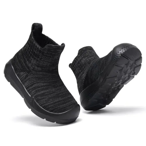 MORENDL Toddler Sock Shoes Baby Walking Shoes Infant Slippers Boys & Girls Non-Slip Sneakers - 4