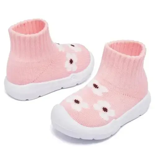 MORENDL Toddler Sock Shoes Baby Walking Shoes Infant Slippers Boys & Girls Non-Slip Sneakers - 3