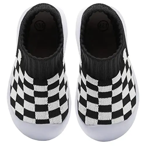 MORENDL Toddler Sock Shoes Baby Walking Shoes Infant Slippers Boys & Girls Non-Slip Sneakers - 5