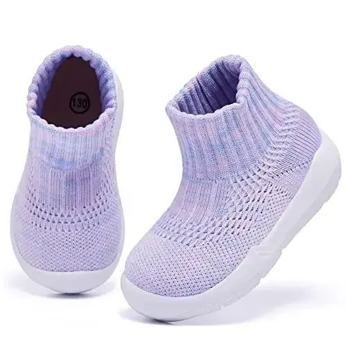 MORENDL Toddler Sock Shoes Baby Walking Shoes Infant Slippers Boys & Girls Non-Slip Sneakers - 3