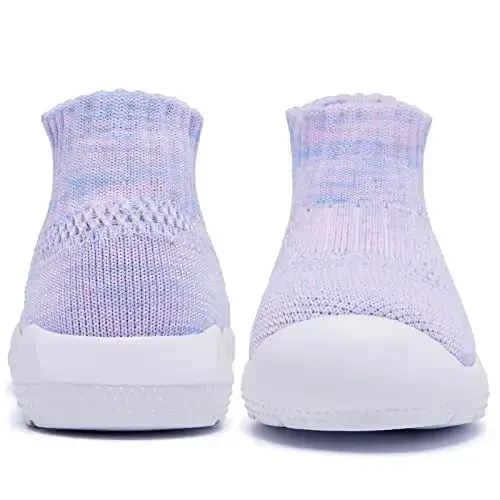 MORENDL Toddler Sock Shoes Baby Walking Shoes Infant Slippers Boys & Girls Non-Slip Sneakers - 4