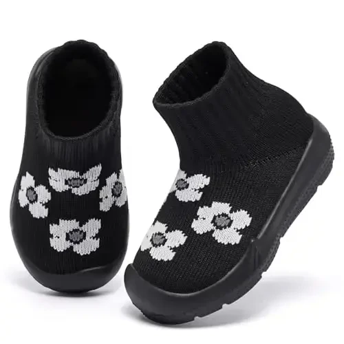 MORENDL Toddler Sock Shoes Baby Walking Shoes Infant Slippers Boys & Girls Non-Slip Sneakers - MORENDL (1)
