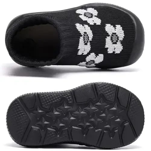 MORENDL Toddler Sock Shoes Baby Walking Shoes Infant Slippers Boys & Girls Non-Slip Sneakers - 5