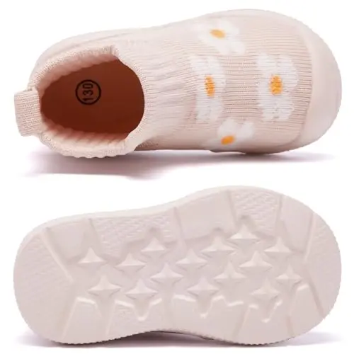 MORENDL Toddler Sock Shoes Baby Walking Shoes Infant Slippers Boys & Girls Non-Slip Sneakers - 5