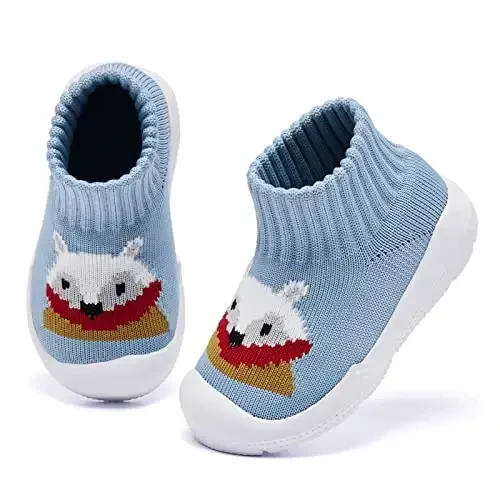 MORENDL Toddler Sock Shoes Baby Walking Shoes Infant Slippers Boys & Girls Non-Slip Sneakers - 3