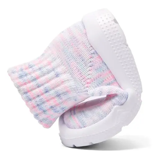 MORENDL Toddler Sock Shoes Baby Walking Shoes Infant Slippers Boys & Girls Non-Slip Sneakers - 6