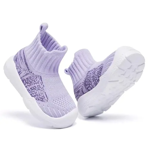 MORENDL Toddler Sock Shoes Baby Walking Shoes Infant Slippers Boys & Girls Non-Slip Sneakers - 4