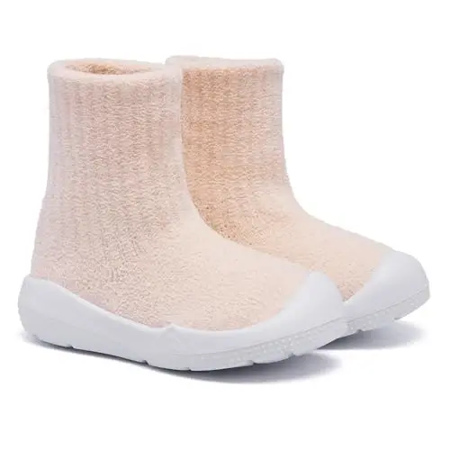 MORENDL Toddler Sock Shoes Baby Walking Shoes Infant Slippers Boys & Girls Non-Slip Sneakers - 4