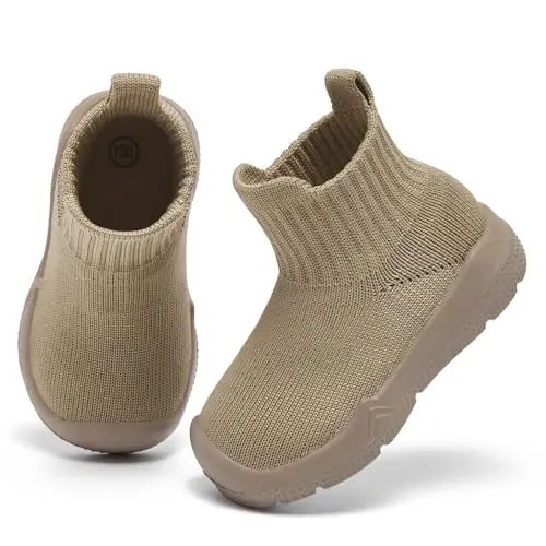 MORENDL Toddler Sock Shoes Baby Walking Shoes Infant Slippers Boys & Girls Non-Slip Sneakers - 4