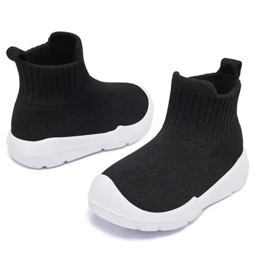 MORENDL Toddler Sock Shoes Baby Walking Shoes Infant Slippers Boys & Girls Non-Slip Sneakers - 4