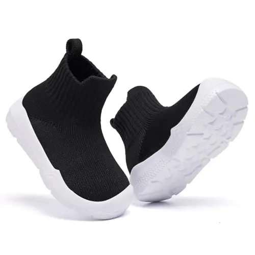MORENDL Toddler Sock Shoes Baby Walking Shoes Infant Slippers Boys & Girls Non-Slip Sneakers - 5