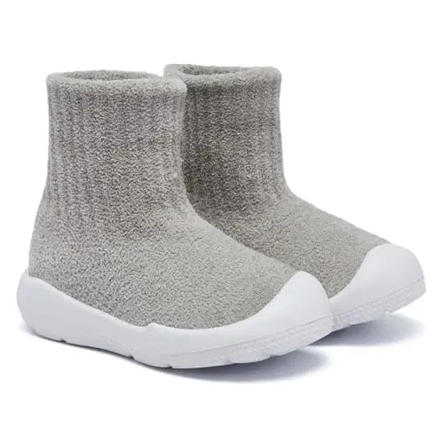 MORENDL Toddler Sock Shoes Baby Walking Shoes Infant Slippers Boys & Girls Non-Slip Sneakers - 4