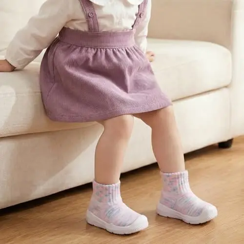 MORENDL Toddler Sock Shoes Baby Walking Shoes Infant Slippers Boys & Girls Non-Slip Sneakers - MORENDL (1)