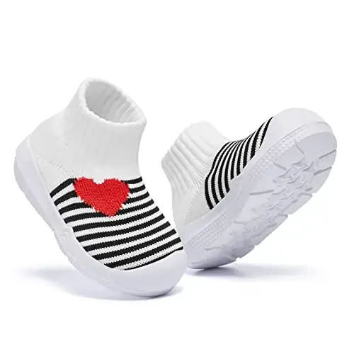 MORENDL Toddler Sock Shoes Baby Yurish poyabzallari Infant Slippers O'g'il bolalar va qizlar uchun sirpanmaydigan krossovkalar - 3