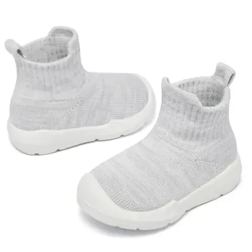 MORENDL Toddler Sock Shoes Baby yurish poyafzallari Chaqaloqlar uchun shippak O'g'il bolalar va qizlar uchun sirpanmaydigan krossovkalar - 3