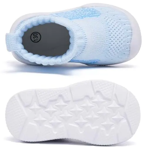 MORENDL Toddler Sock Shoes Baby Walking Shoes Infant Slippers Boys & Girls Non-Slip Sneakers - 5