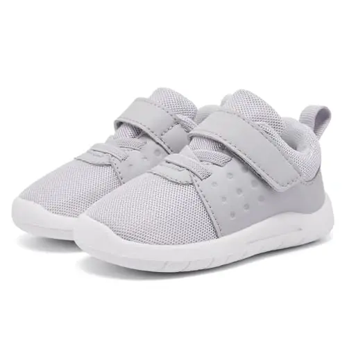 MORENDL Toddler Baby Shoes 0-4 Years Boy Girl Lightweight Breathable Non-Slip Sports Sneakers Running Walking Tennis Barefoot Shoes - 1