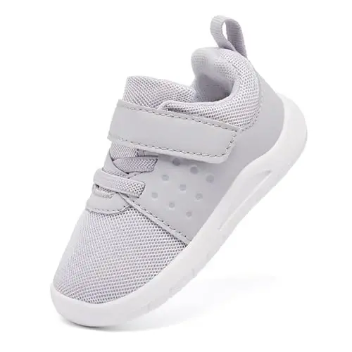 MORENDL Toddler Baby Shoes 0-4 Years Boy Girl Lightweight Breathable Non-Slip Sports Sneakers Running Walking Tennis Barefoot Shoes - 6