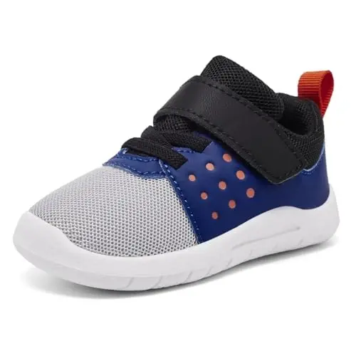 MORENDL Toddler Baby Shoes 0-4 Years Boy Girl Lightweight Breathable Non-Slip Sports Sneakers Running Walking Tennis Barefoot Shoes - 2