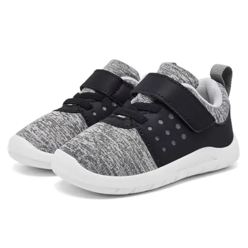 MORENDL Toddler Baby Shoes 0-4 Years Boy Girl Lightweight Breathable Non-Slip Sports Sneakers Running Walking Tennis Barefoot Shoes 