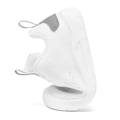 MORENDL Yuradigan Bolalar Poyafzallari Sirpanmaydigan Nafas Oluvchi Unisex Pushti To'rli Atletik Poyafzallar Go'dak Yugurish Poyafzallari - 5