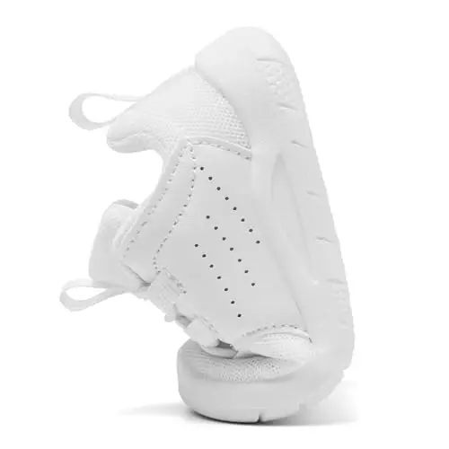 MORENDL yuradigan bolalar uchun slip-on krossovkalari Chaqaloq yuradigan poyabzallari Sirpanmaydigan nafas oladigan unisex pushti to'rli atletika krossovkalari Chaqaloqlar uchun yugurish poyabzallari - 5