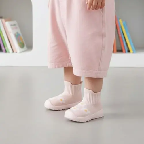 MORENDL Toddler Sock Shoes Baby Walking Shoes Infant Slippers Boys & Girls Non-Slip Sneakers - 6