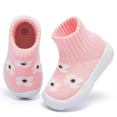 MORENDL Toddler Sock Shoes Baby Walking Shoes Infant Slippers Boys & Girls Non-Slip Sneakers - 2