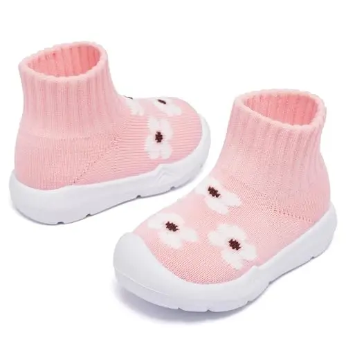 MORENDL Toddler Sock Shoes Baby Walking Shoes Infant Slippers Boys & Girls Non-Slip Sneakers - 3