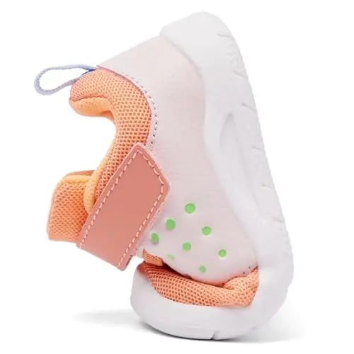 MORENDL Toddler Baby Shoes 0-4 Years Boy Girl Lightweight Breathable Non-Slip Sports Sneakers Running Walking Tennis Barefoot Shoes - 5