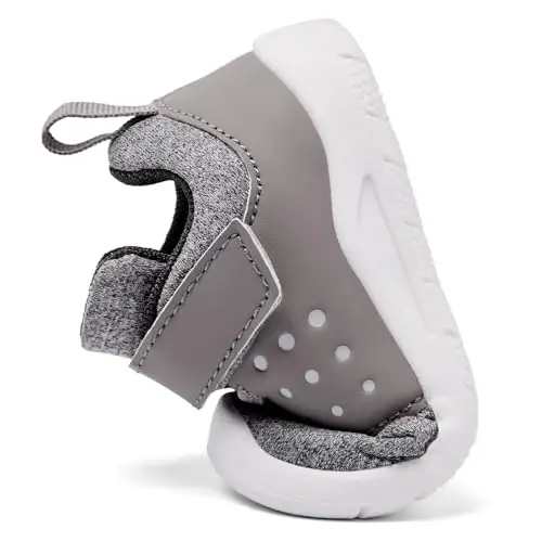 MORENDL Toddler Baby Shoes 0-4 Years Boy Girl Lightweight Breathable Non-Slip Sports Sneakers Running Walking Tennis Barefoot Shoes - 5