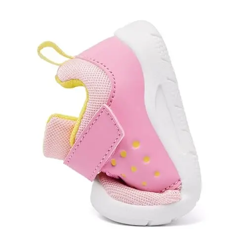 MORENDL Toddler Baby Shoes 0-4 Years Boy Girl Lightweight Breathable Non-Slip Sports Sneakers Running Walking Tennis Barefoot Shoes - 5