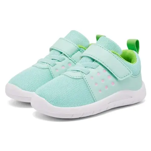 MORENDL Toddler Baby Shoes 0-4 Years Boy Girl Lightweight Breathable Non-Slip Sports Sneakers Running Walking Tennis Barefoot Shoes - 1