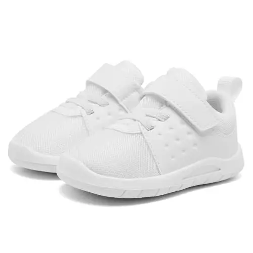 MORENDL Toddler Baby Shoes 0-4 Years Boy Girl Lightweight Breathable Non-Slip Sports Sneakers Running Walking Tennis Barefoot Shoes - 1