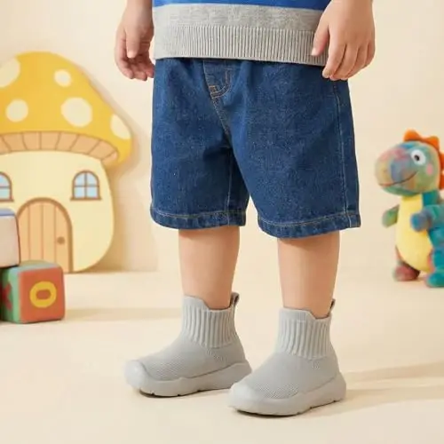 MORENDL Toddler Sock Shoes Baby Walking Shoes Infant Slippers Boys & Girls Non-Slip Sneakers 