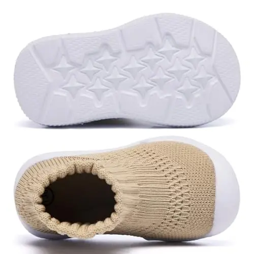 MORENDL Toddler Sock Shoes Baby Walking Shoes Infant Slippers Boys & Girls Non-Slip Sneakers - 3